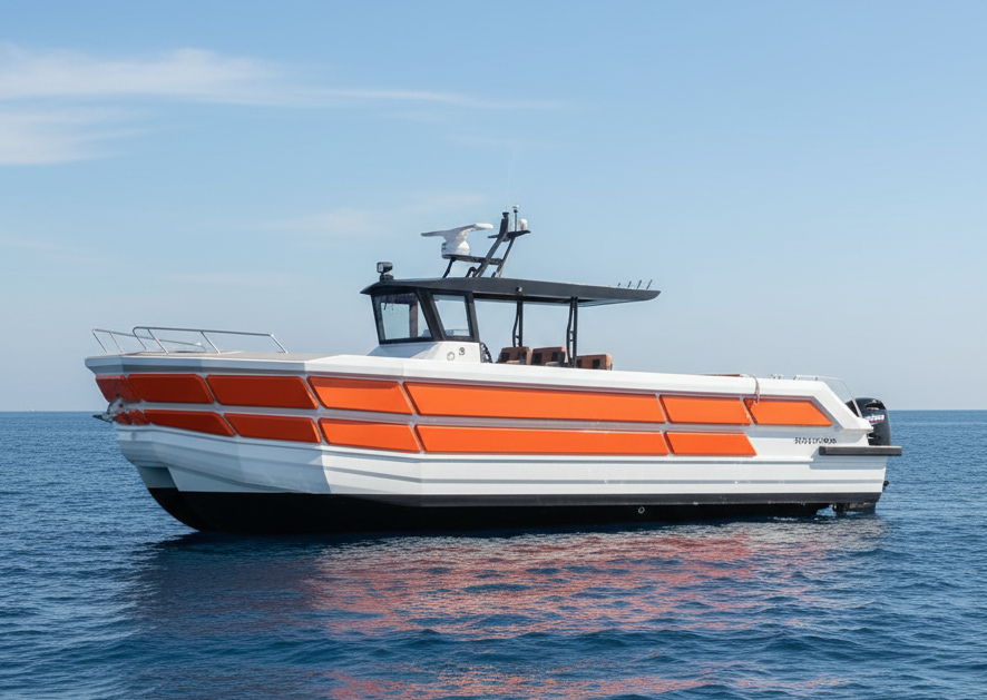 TideMaster Cat 38 - 38ft luxury aluminum catamaran for family cruising and fishing